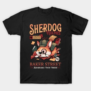 Mister Sherdog Holmes - Cute Corgi Detective T-Shirt